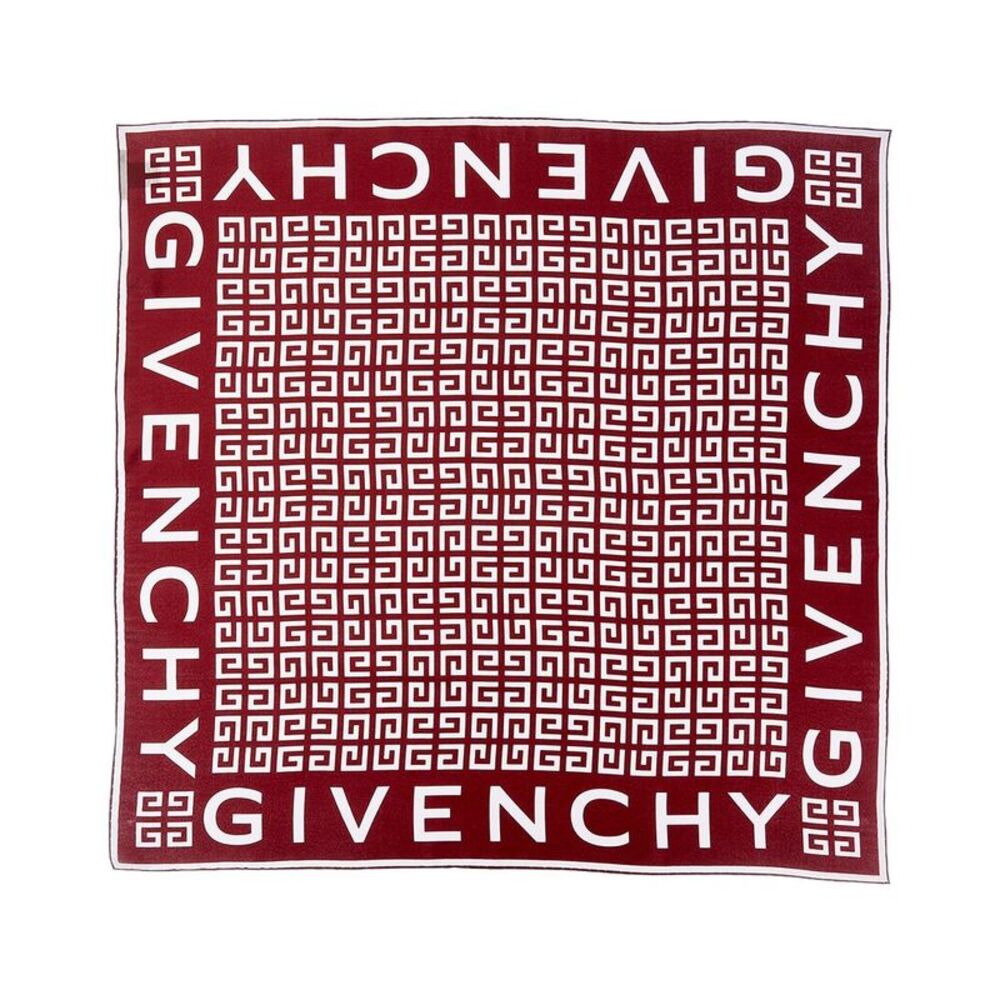 Givenchy 4G Small Square Silk Scarf, Red